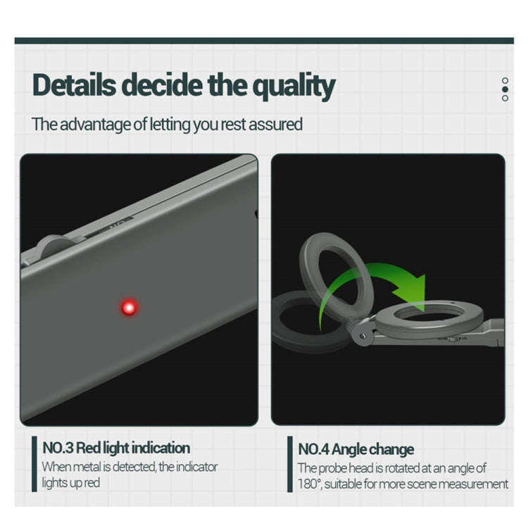 ANENG  DM3004 Handheld Metal Detector High-Precision Sensitivity Station Airport Detection Scanni...