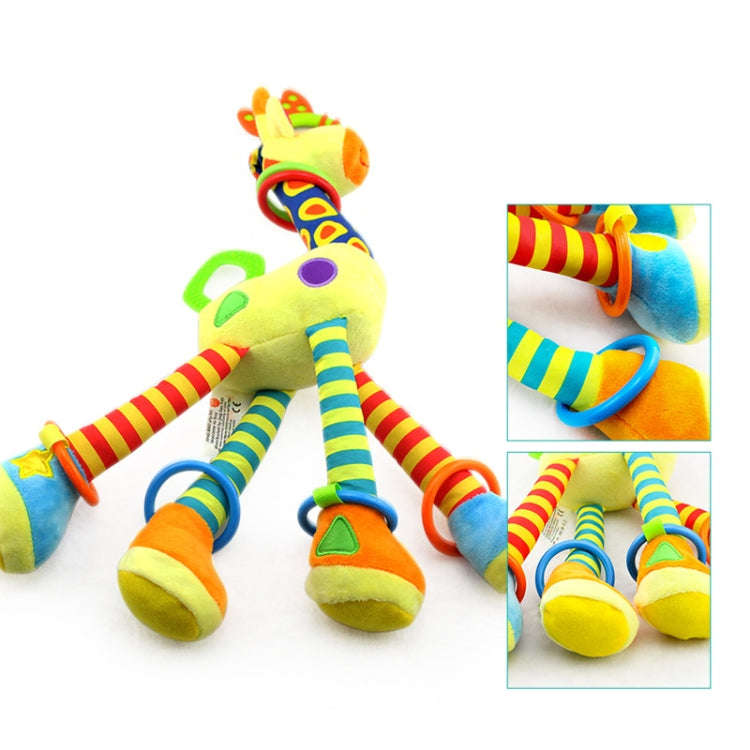Baby Carriage Hanging Toy 0-1 Year Old Bell Teether Giraffe Bed Bell(Green)