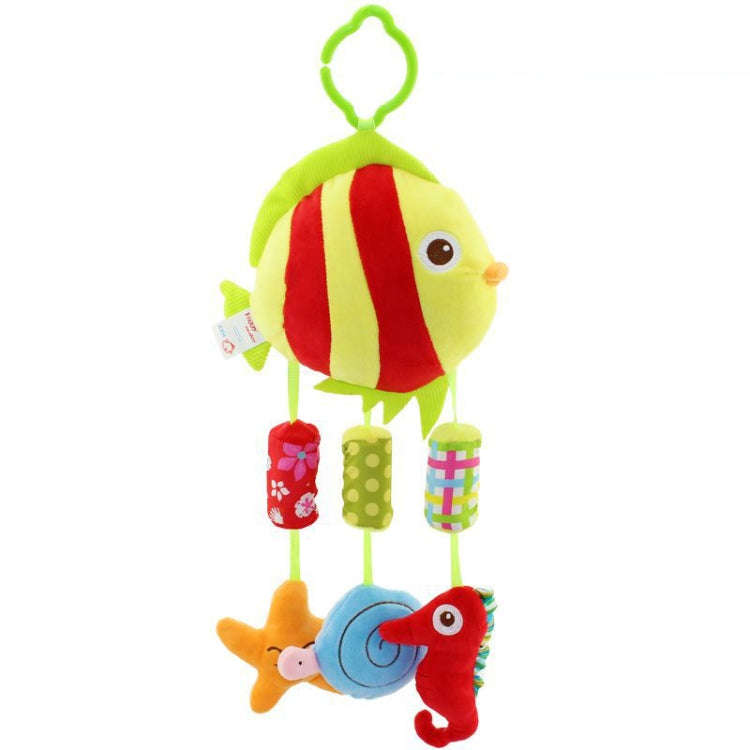 Cute Animal Wind Chimes Baby Toy 0-1 Year Old Bed Hanging Grip Baby Bed Bell(Goldfish)