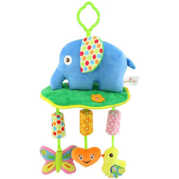 Cute Animal Wind Chimes Baby Toy 0-1 Year Old Bed Hanging Grip Baby Bed Bell(Elephant)