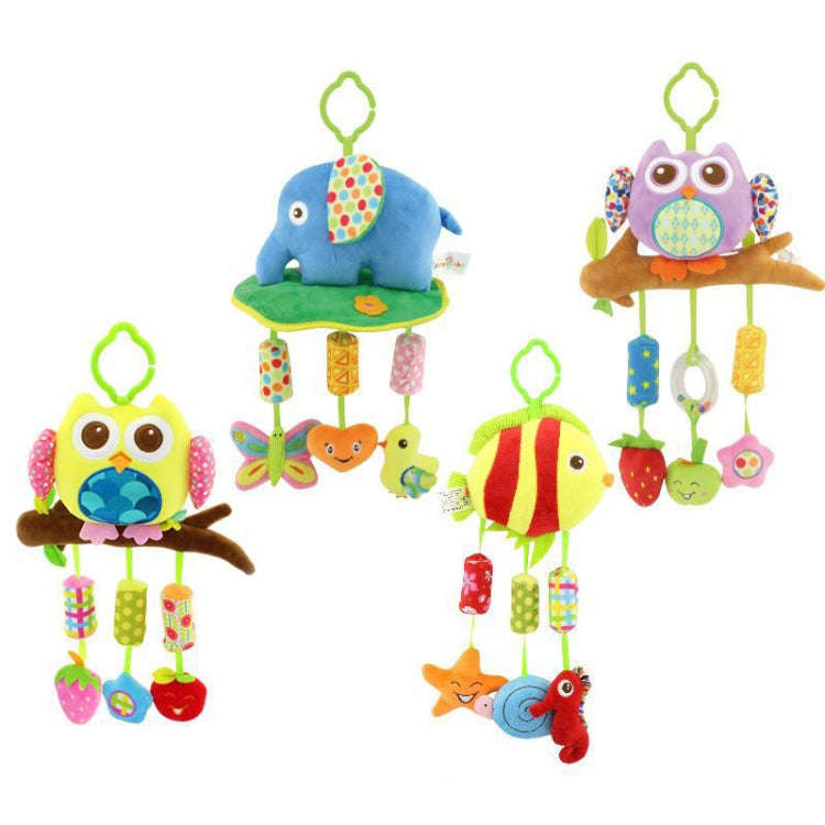 Cute Animal Wind Chimes Baby Toy 0-1 Year Old Bed Hanging Grip Baby Bed Bell(Goldfish)