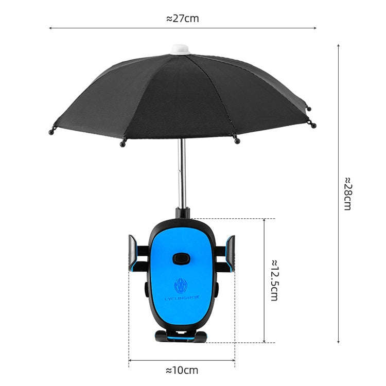 CYCLINGBOX BG-2935 Bicycle Mobile Phone Bracket With Umbrella Waterproof Navigation Electric Car ...