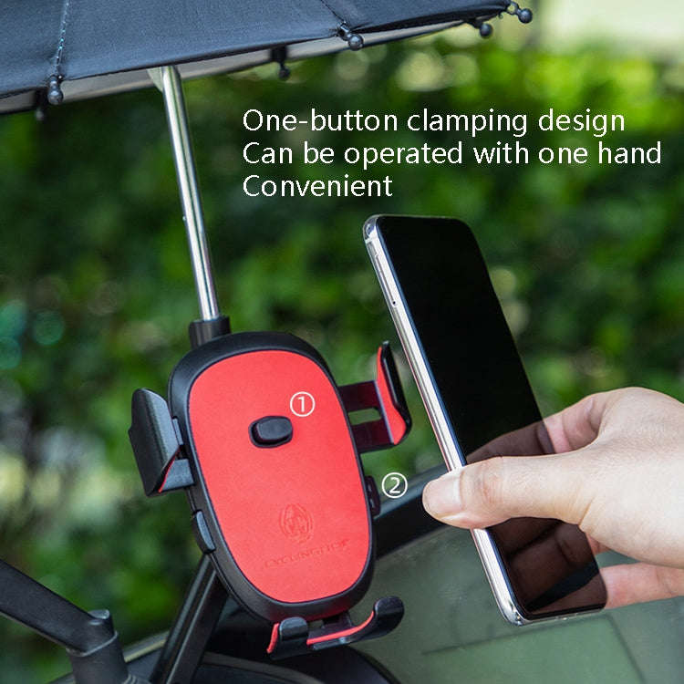 CYCLINGBOX BG-2935 Bicycle Mobile Phone Bracket With Umbrella Waterproof Navigation Electric Car ...