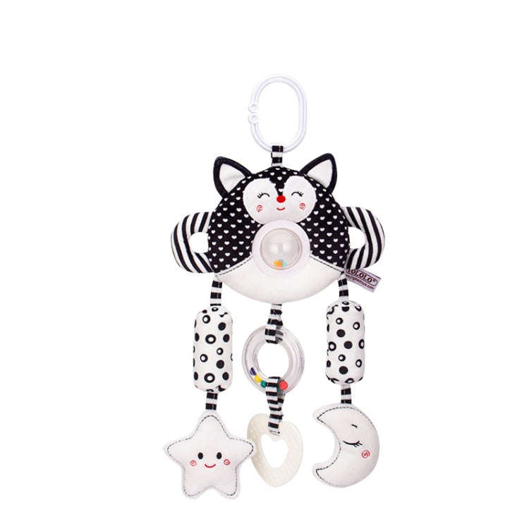 Newborn Baby Stroller Pendant Black And White Wind Chime 0-1 Year Old Early Education Toy Baby Co...