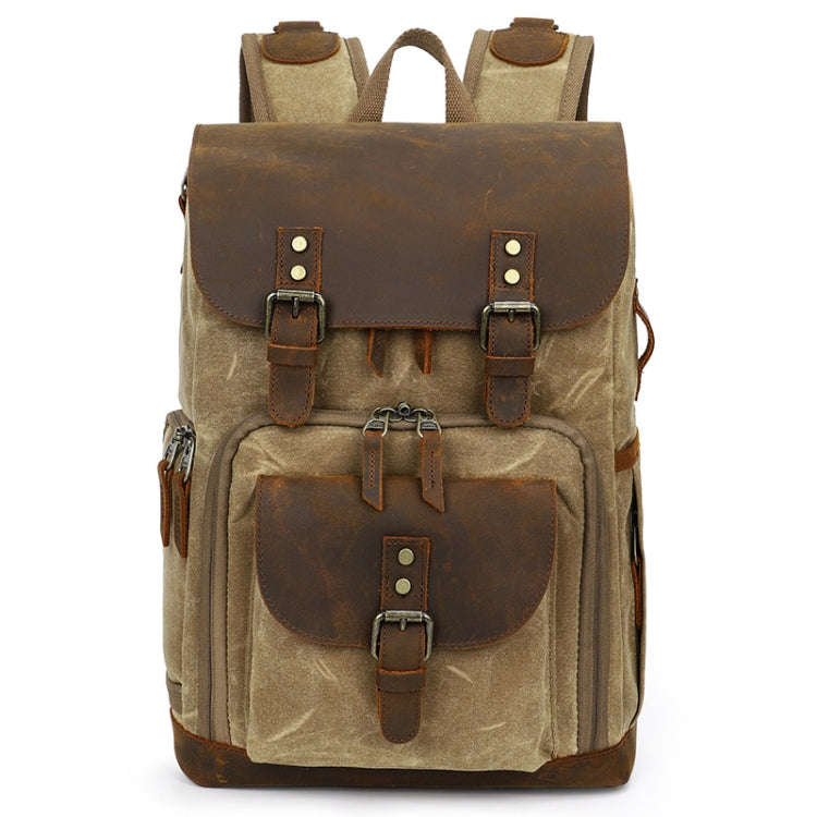 K-86 Casual Shoulder Camera Bag Contrast Waterproof Batik Canvas Single Digital Camera Photo Back...