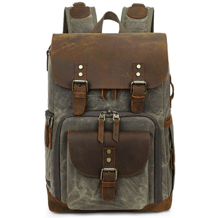 K-86 Casual Shoulder Camera Bag Contrast Waterproof Batik Canvas Single Digital Camera Photo Back...