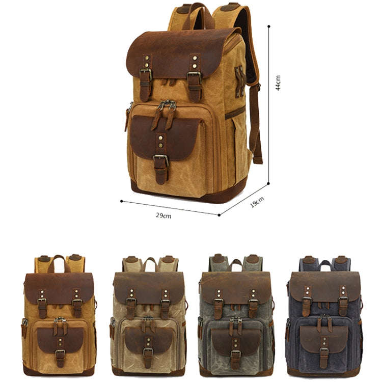 K-86 Casual Shoulder Camera Bag Contrast Waterproof Batik Canvas Single Digital Camera Photo Back...