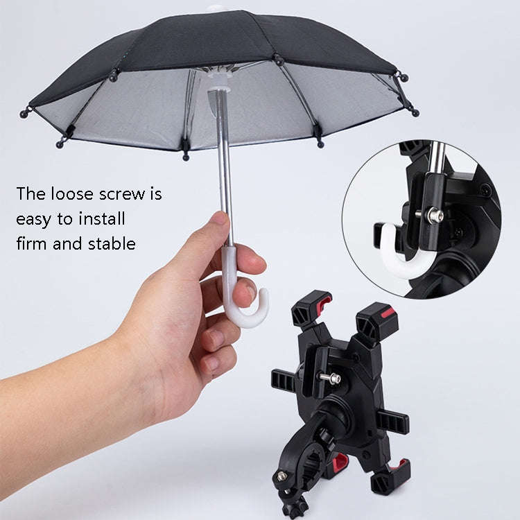 CYCLINGBOX Bicycle Mobile Phone Bracket With Parasol Rider Mobile Phone Frame, Style: Handlebar I...