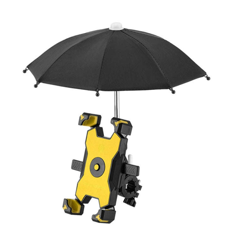 CYCLINGBOX Bicycle Mobile Phone Bracket With Parasol Rider Mobile Phone Frame, Style: Handlebar I...