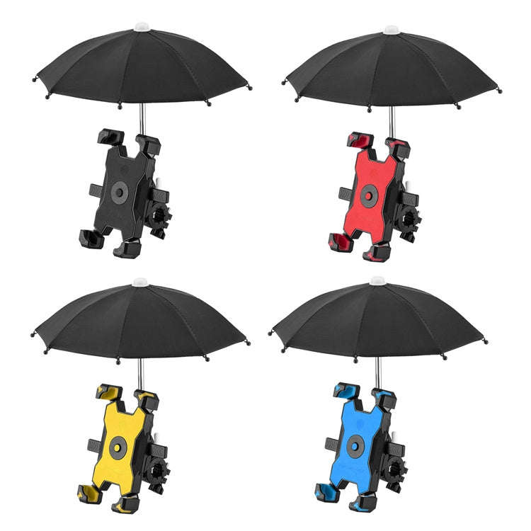CYCLINGBOX Bicycle Mobile Phone Bracket With Parasol Rider Mobile Phone Frame, Style: Handlebar I...