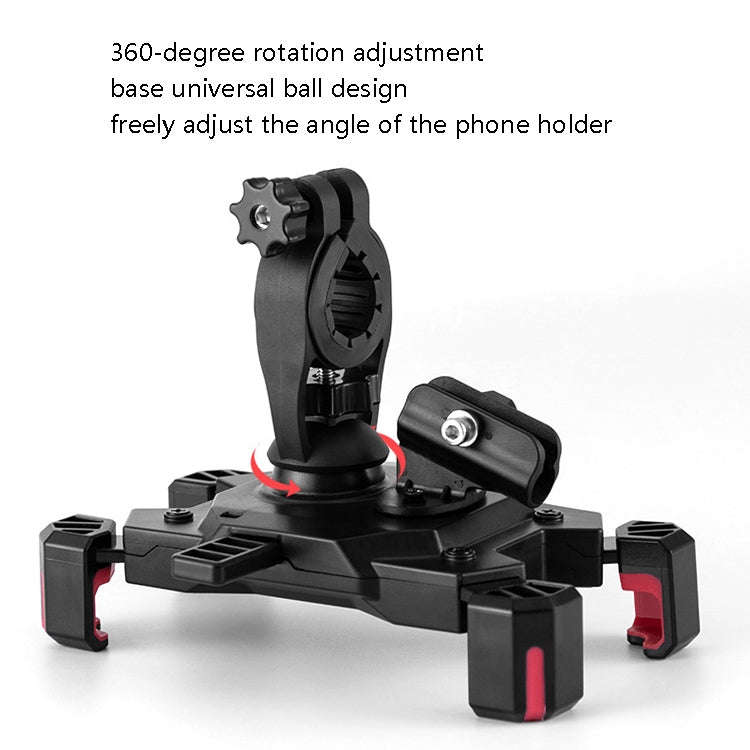 CYCLINGBOX Bicycle Mobile Phone Bracket With Parasol Rider Mobile Phone Frame, Style: Handlebar I...