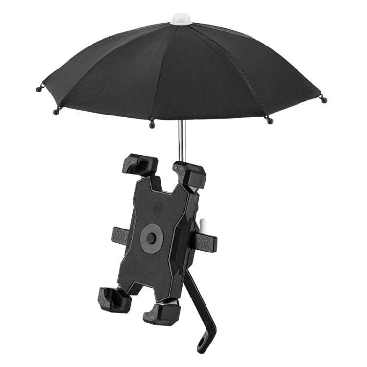 CYCLINGBOX Bicycle Mobile Phone Bracket With Parasol Rider Mobile Phone Frame, Style: Rearview Mi...