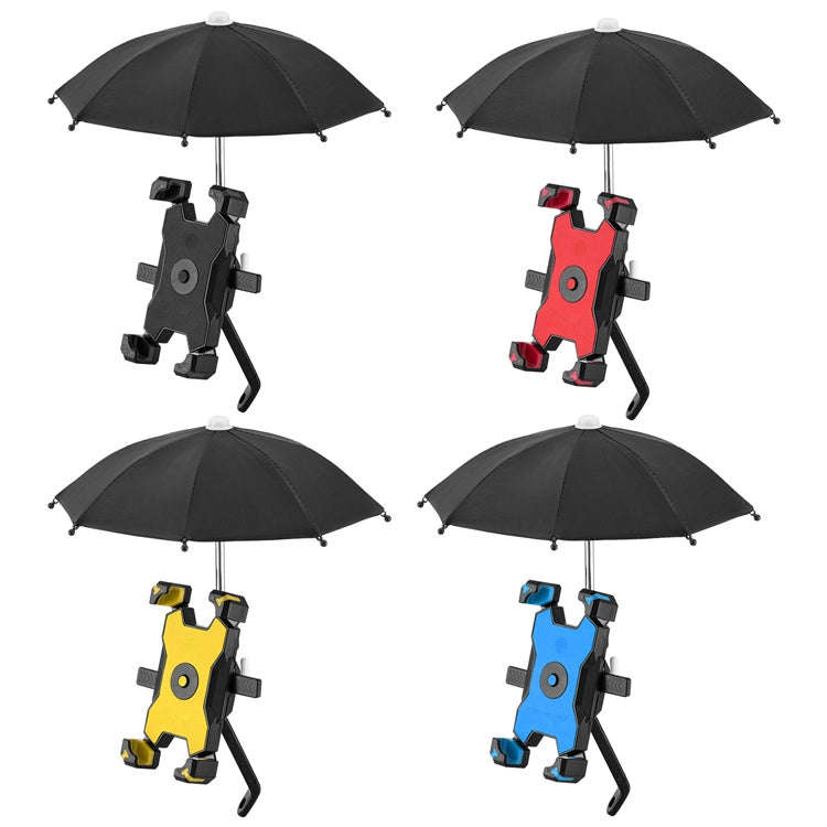 CYCLINGBOX Bicycle Mobile Phone Bracket With Parasol Rider Mobile Phone Frame, Style: Rearview Mi...