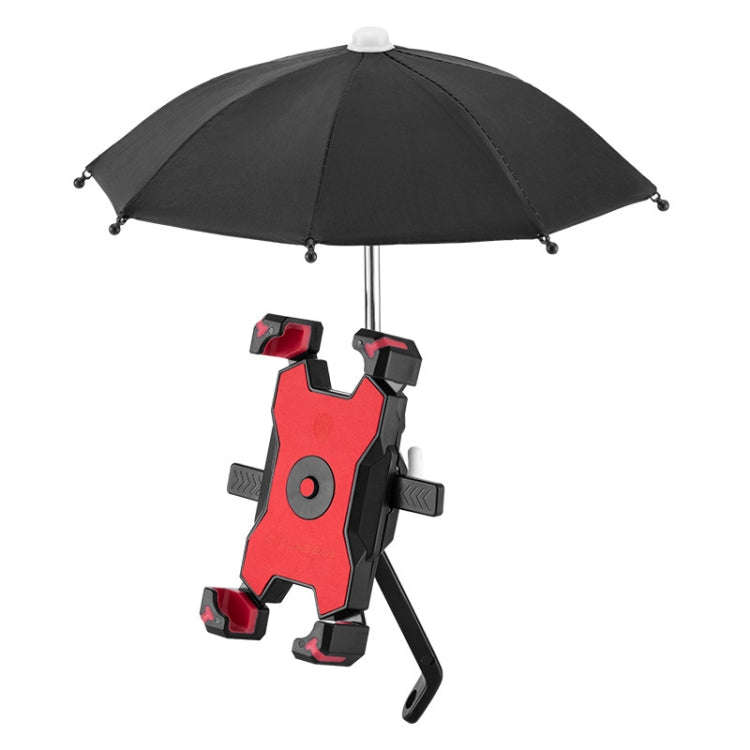 CYCLINGBOX Bicycle Mobile Phone Bracket With Parasol Rider Mobile Phone Frame, Style: Rearview Mi...