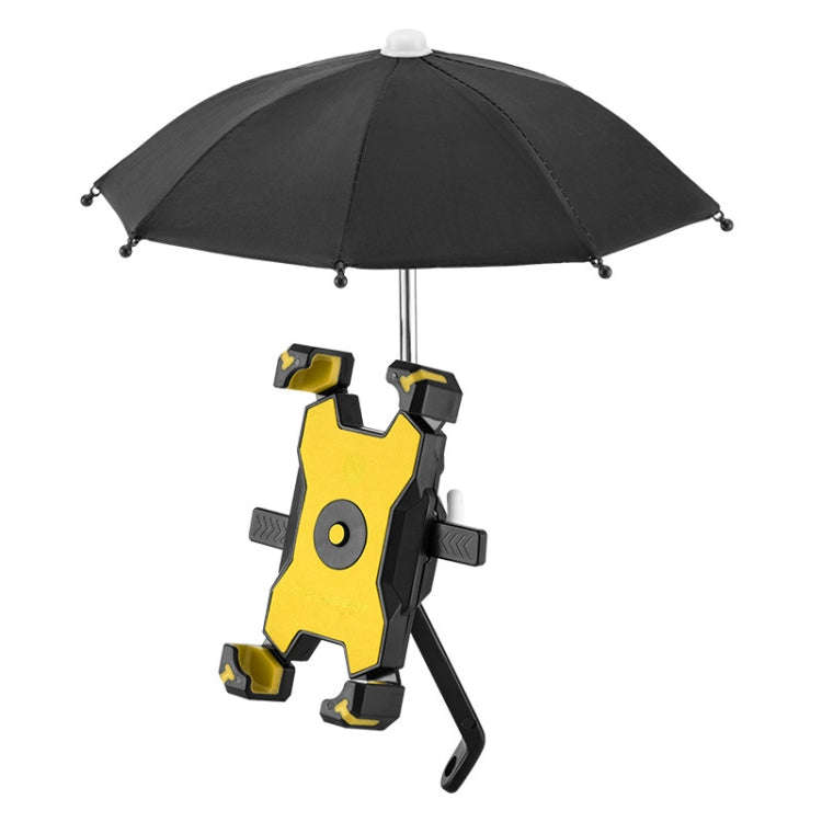 CYCLINGBOX Bicycle Mobile Phone Bracket With Parasol Rider Mobile Phone Frame, Style: Rearview Mi...