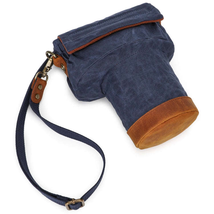 K-809 Shock-Absorbing And Drop-Proof Camera Shoulder Bag SLR Liner Protection Bag(Blue)