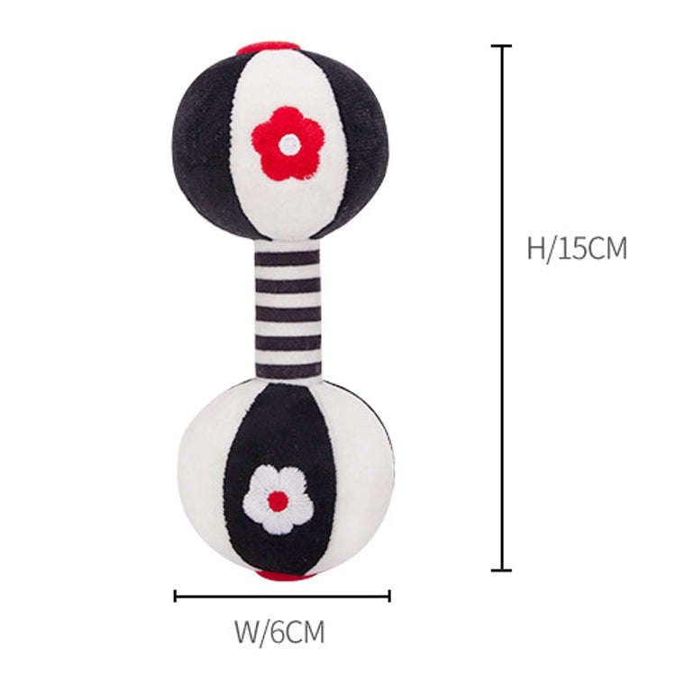 TOLOLO 1 Pair Baby Vision Training Early Educational Toy Newborn Chasing Black And White Sand Ham...