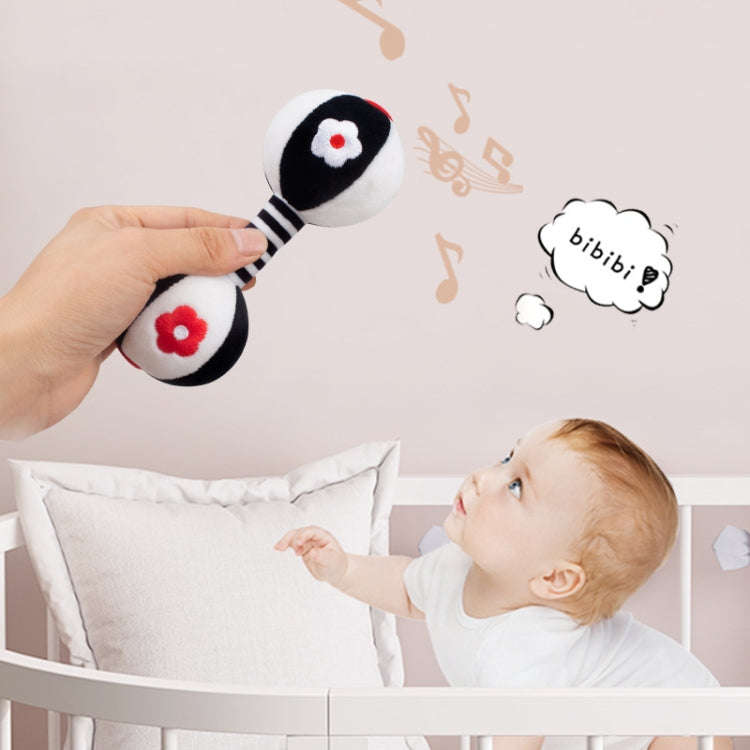TOLOLO 1 Pair Baby Vision Training Early Educational Toy Newborn Chasing Black And White Sand Ham...