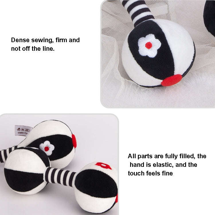 TOLOLO 1 Pair Baby Vision Training Early Educational Toy Newborn Chasing Black And White Sand Ham...