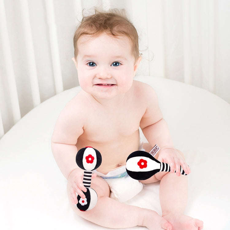 TOLOLO 1 Pair Baby Vision Training Early Educational Toy Newborn Chasing Black And White Sand Ham...