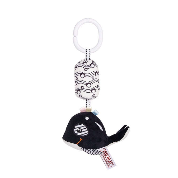 TOLOLO T168231-4 Newborn Bed Bell Early Education Toy Visually Inspires Black And White Wind Chim...