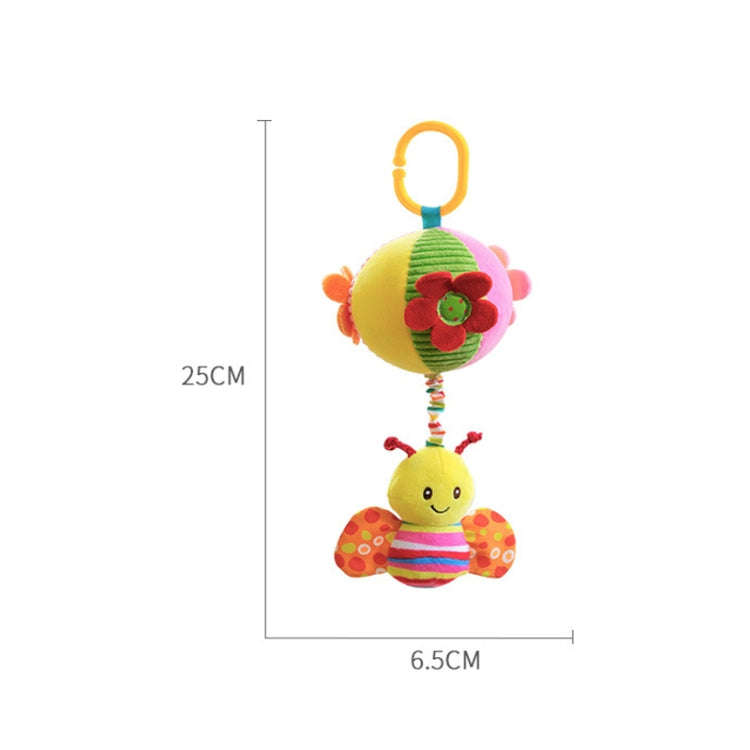 Stroller Drawstring Cloth Ball Toy Baby Soothing Hand Grab Ball Plush Bed Bell Lathe Pendant(Blue...