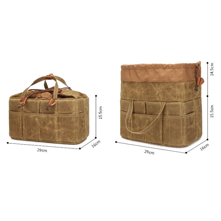 K707 Portable SLR Lens Liner Bag Camera Storage Bag(Khaki)