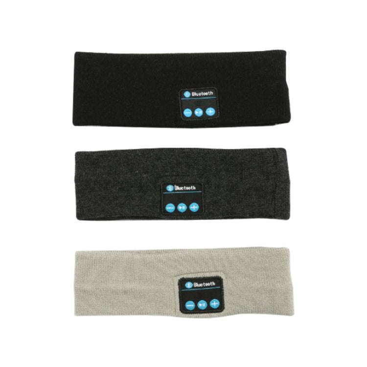 Bluetooth Headset Sports Headband Outdoor Running Yoga Sweat-Absorbent Headscarf, Colour: Dark Gray