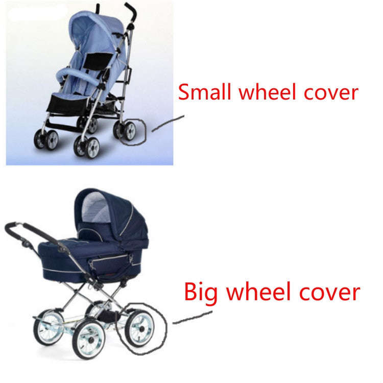 Household Dust-proof And Dirty-proof Wheel Cover Baby Wheel Cover, Size:L(Black)