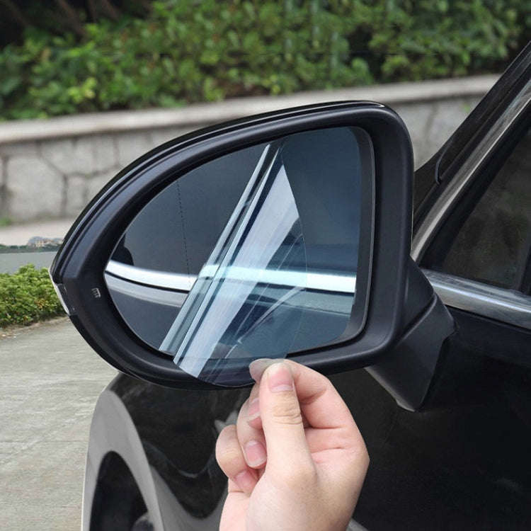 2pcs /Set Rainproof Anti-Fog And Anti-Reflective Film For Car Rearview Mirror Round 95mm(Transpar...
