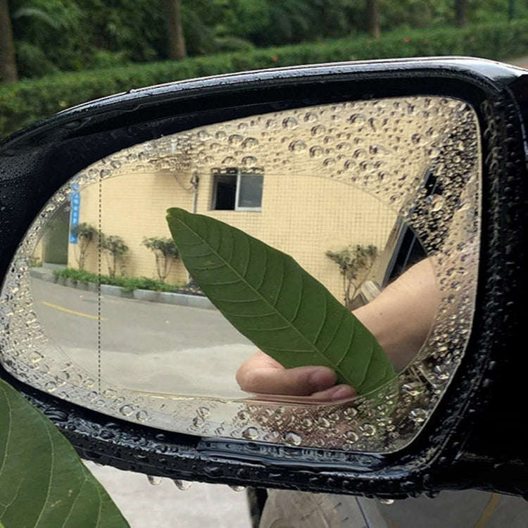 2pcs /Set Rainproof Anti-Fog And Anti-Reflective Film For Car Rearview Mirror Round 95mm(Transpar...