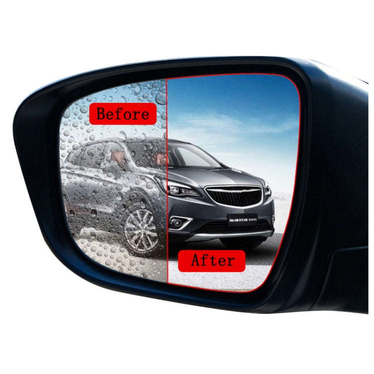 2pcs /Set Rainproof Anti-Fog And Anti-Reflective Film For Car Rearview Mirror Round 100mm(Transpa...