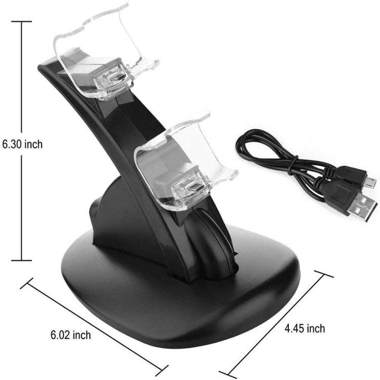 Controller Charger Dock LED Dual USB PS4 Charging Stand Station Cradle for Sony Playstation 4 PS4...