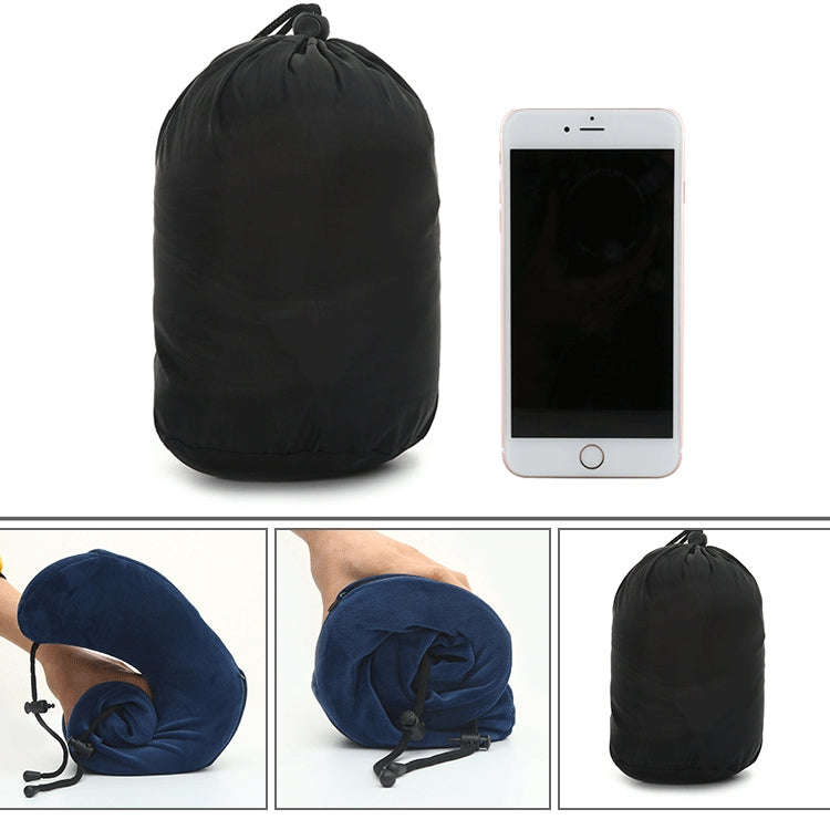 Magnetic Memory Foam U-shaped Pillow Suitable for Travel Solid Pillows(Navy blue)