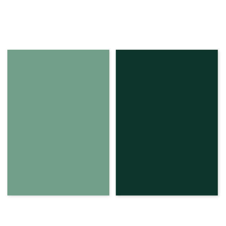 Double-Sided Photo Background Paper Thickening Morandi Series Shoot Props(Green Series (Shallow+D...