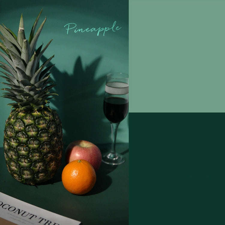 Double-Sided Photo Background Paper Thickening Morandi Series Shoot Props(Green Series (Shallow+D...
