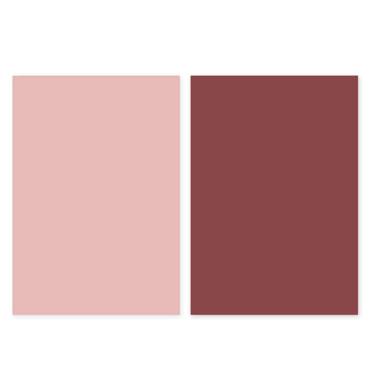 Double-Sided Photo Background Paper Thickening Morandi Series Shoot Props(Red Series (Light+Dark))