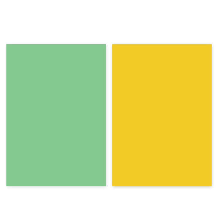 Double-Sided Photo Background Paper Thickening Morandi Series Shoot Props(Lemon Yellow+Gray Bean ...