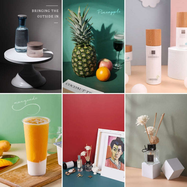 Double-Sided Photo Background Paper Thickening Morandi Series Shoot Props(Red Series (Light+Dark))