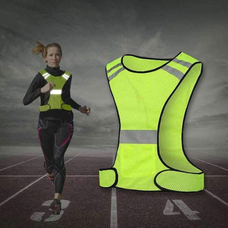Sports Reflective Vest Night Running Outdoor Reflective Clothing Traffic Safety Reflective Vest,S...