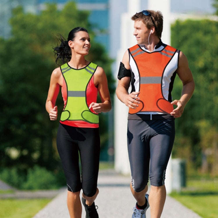 Sports Reflective Vest Night Running Outdoor Reflective Clothing Traffic Safety Reflective Vest,S...