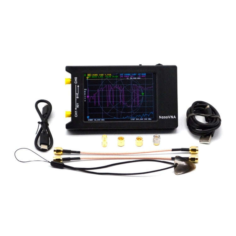 NanoVNA-H4  4 Inch Full View LCD Screen 50Khz-1.5Ghz VNA HF VHF UHF UV Vector Network Analyzer