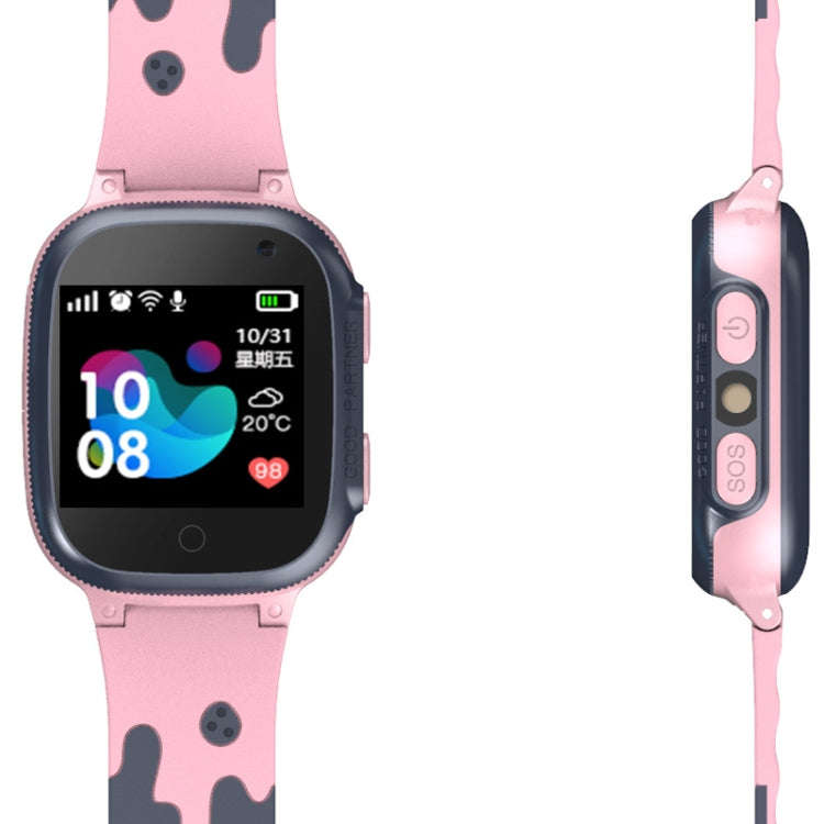 A111-Z1 Children Smart Positioning Plug-In Cartoon Call For Help Multi-Function Watch Phone(Pink)