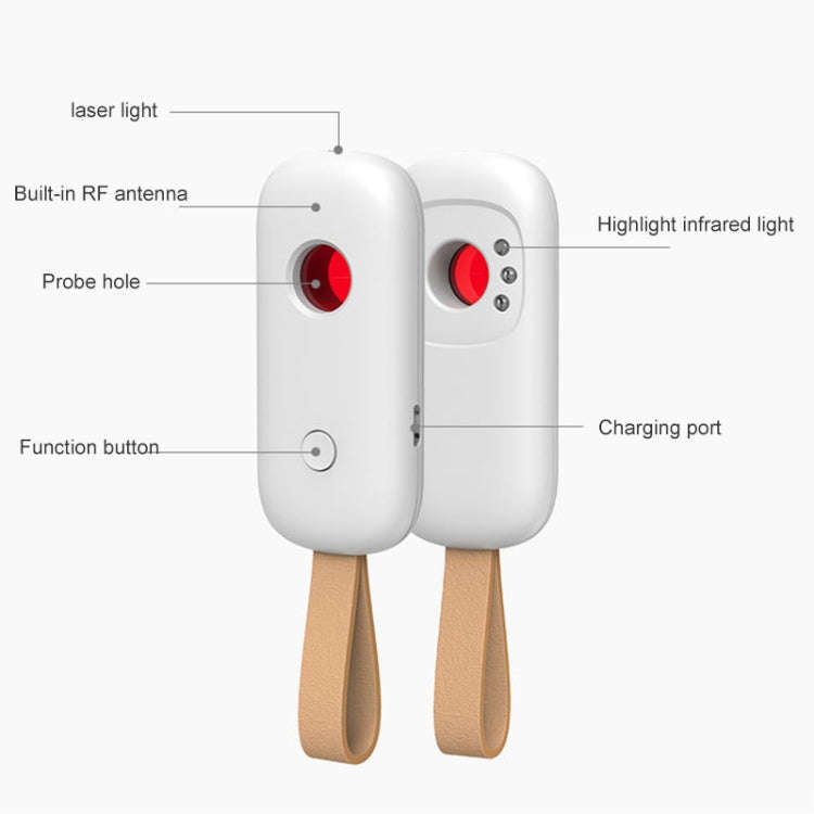 T6 Infrared Wireless Signal Detector Multi-Function Handheld Scanning Detector Anti-Monitoring An...