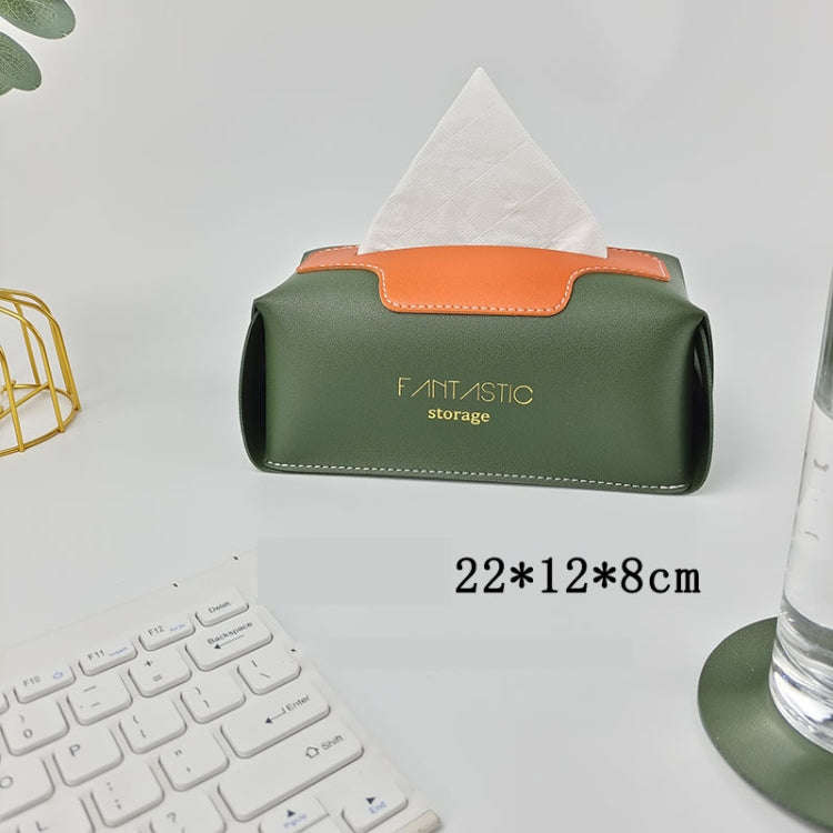 SJM0041 Car PU Paper Tissue Box Hotel Napkin Paper Box Toilet Paper Box(White)