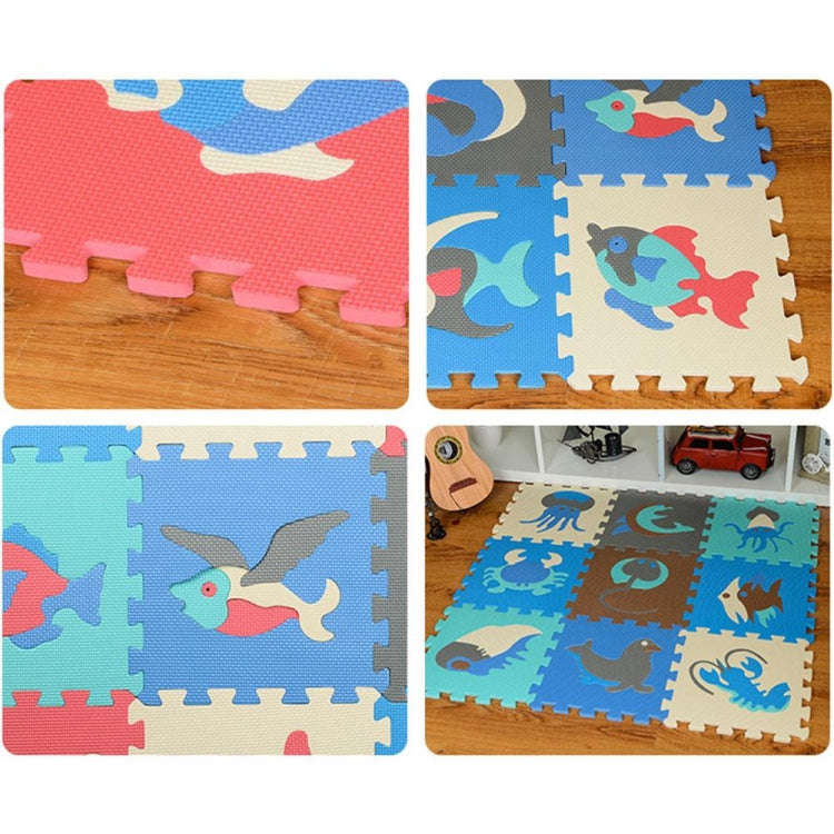 9pcs / Set Splicing Mobilization EVA Marine Foam Mats Children Educational Toys Puzzle Anti-skid ...