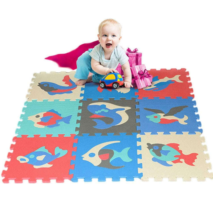 9pcs / Set Splicing Mobilization EVA Marine Foam Mats Children Educational Toys Puzzle Anti-skid ...