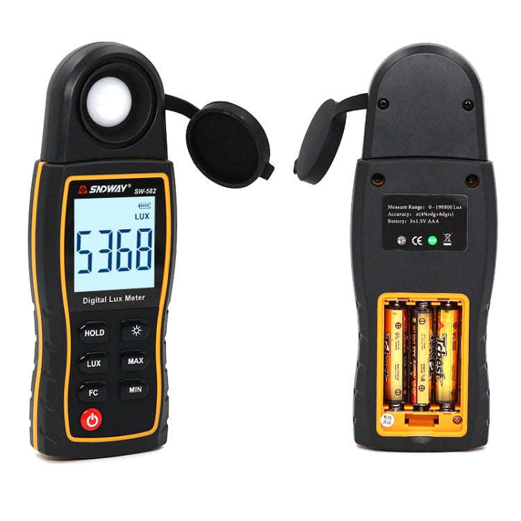 SNDWAY SW582 Handheld Digital Illuminance Meter High-Precision Digital Light Meter(SW582)