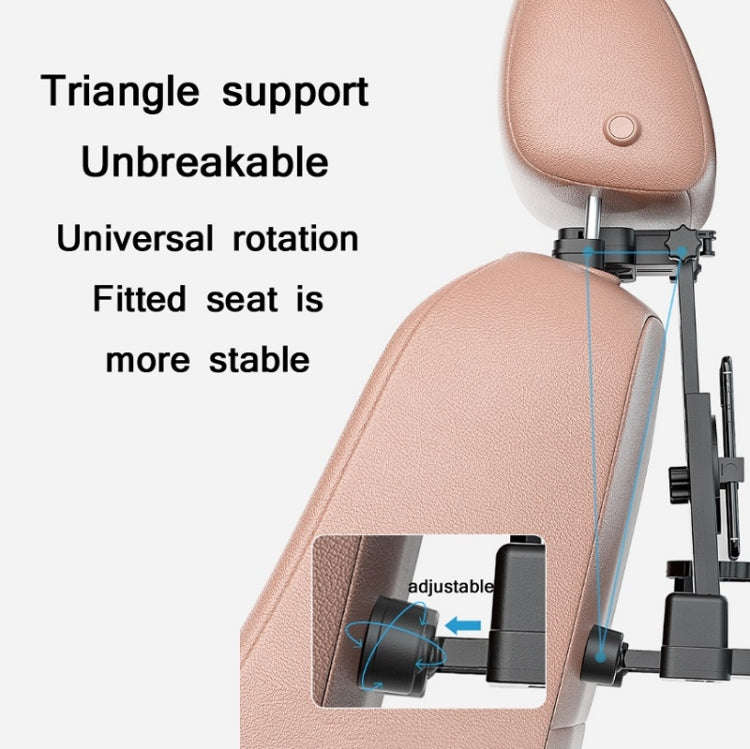 Car Seat Back 360 Degree Rotating Dining Table Board Multifunctional Folding Beverage Computer Ra...