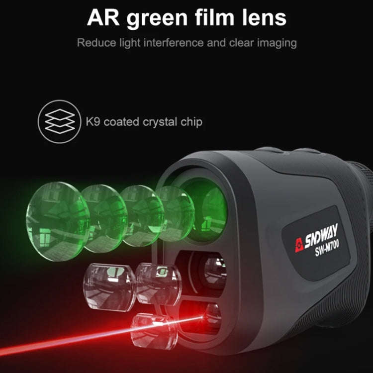 SNDWAY Telescope Golf Rangefinder Handheld Outdoor Altitude Angle Rangefinder, Model: SW-M700 700m